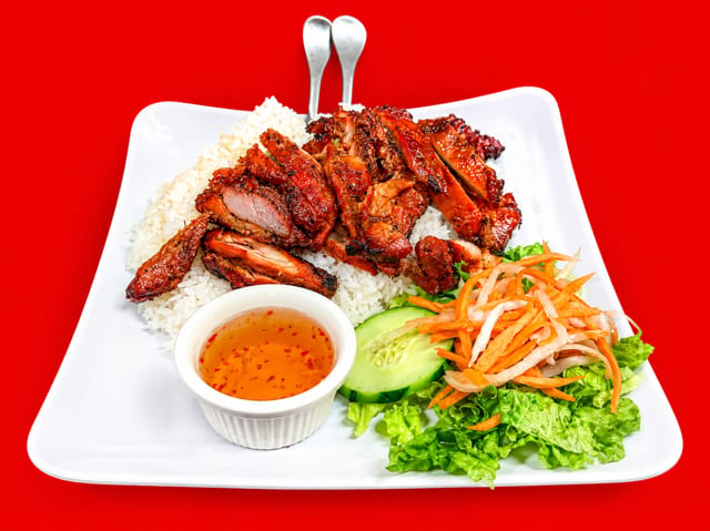 Grilled Lemongrass Chicken Rice.