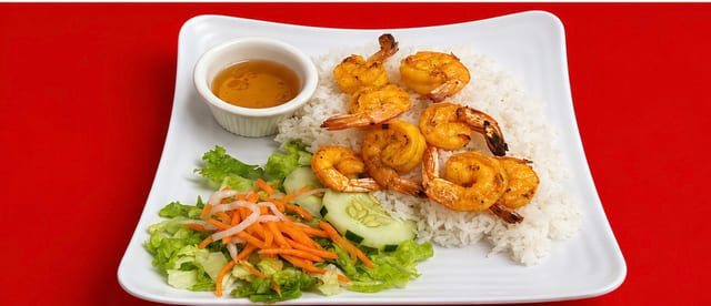 Grilled Shrimp Rice.