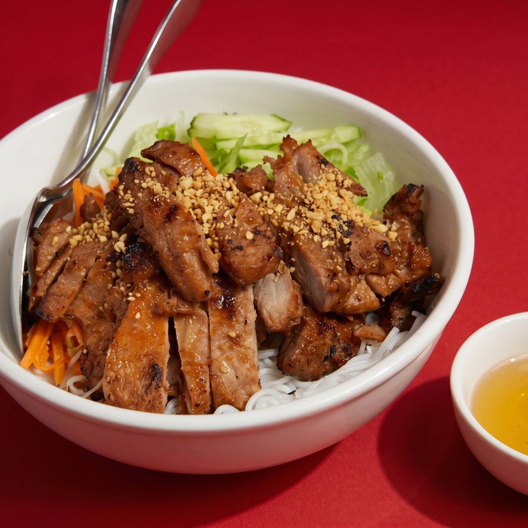 Grilled Lemongrass Chicken with Vermicelli.